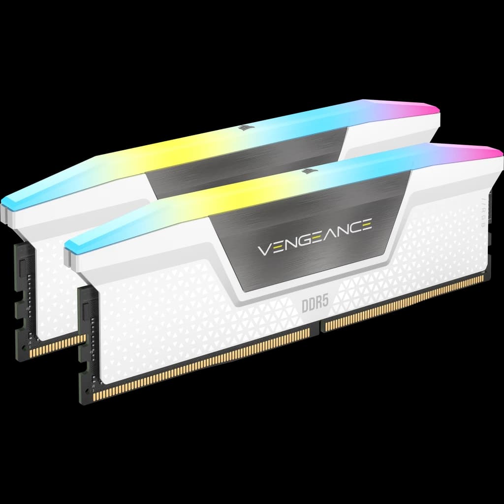 Corsair Vengeance RGB 32GB (2×16GB) DDR5-6000 CL36, White — CMH32GX5M2E6000C36W